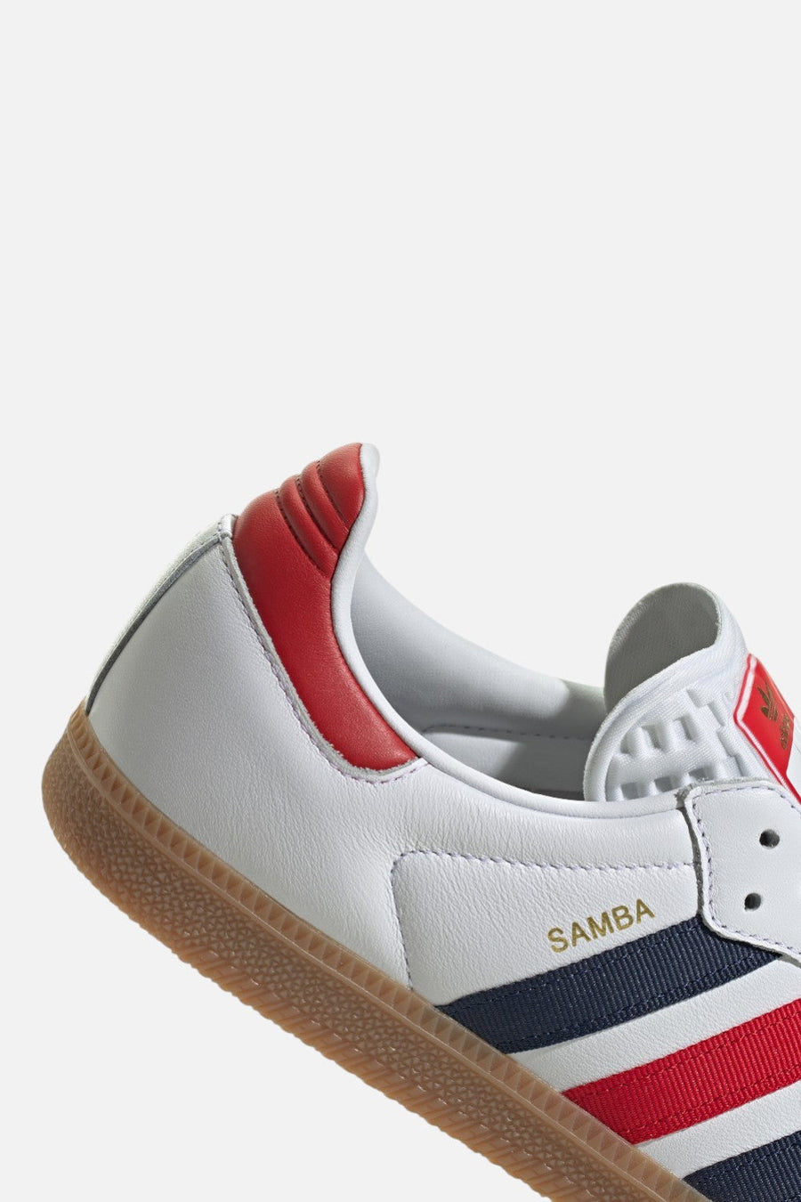 Adidas Samba OG USA Colorway — heel and back branding detail