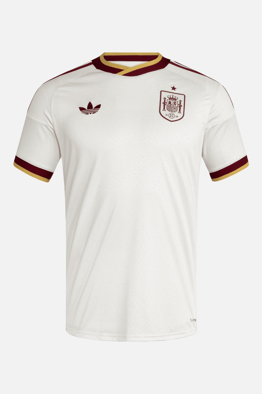 Adidas Spain 26 Away Jersey in Off White — front view