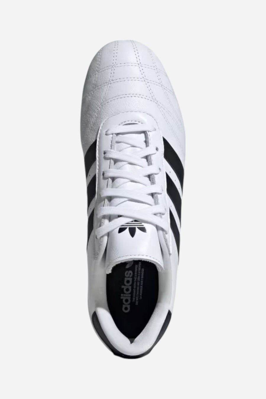 Adidas Taekwondo Lace Shoes in White, Black & Gum – back view