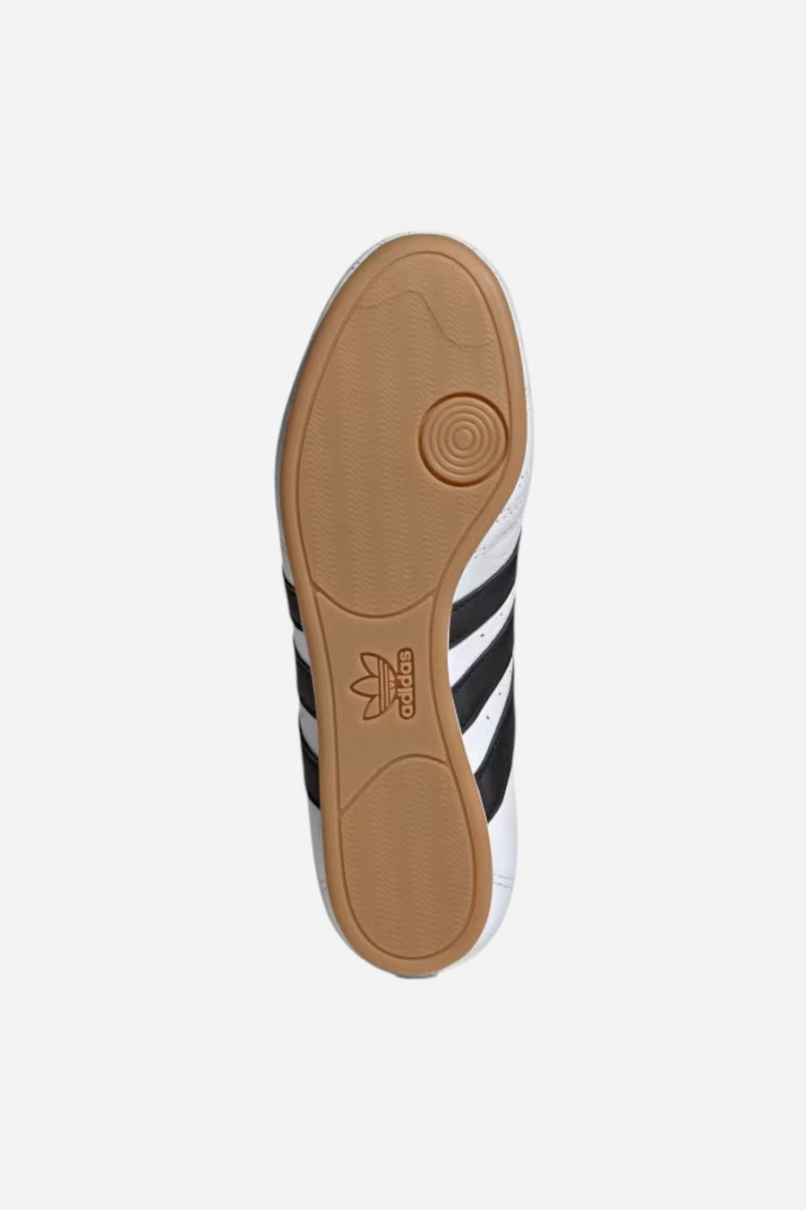 Adidas Taekwondo Lace Shoes in White, Black & Gum – side view