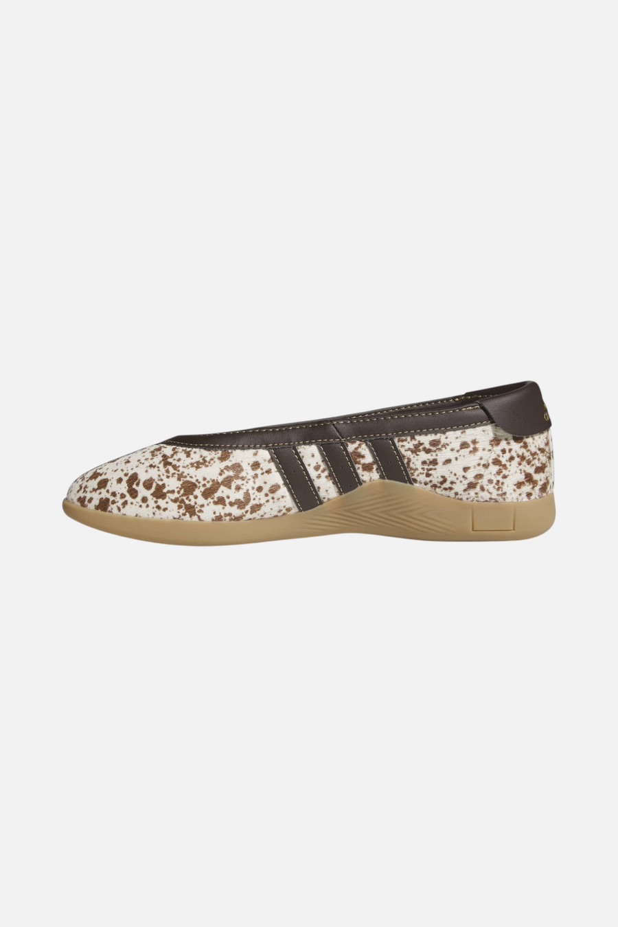 Adidas Taekwondo Mei Ballet in Off White & Dark Brown – flat lay