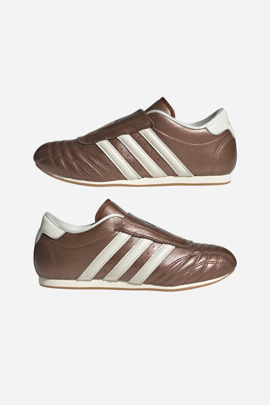 Adidas Taekwondo Shoes in Brown / Preloved Brown / Off White – side view