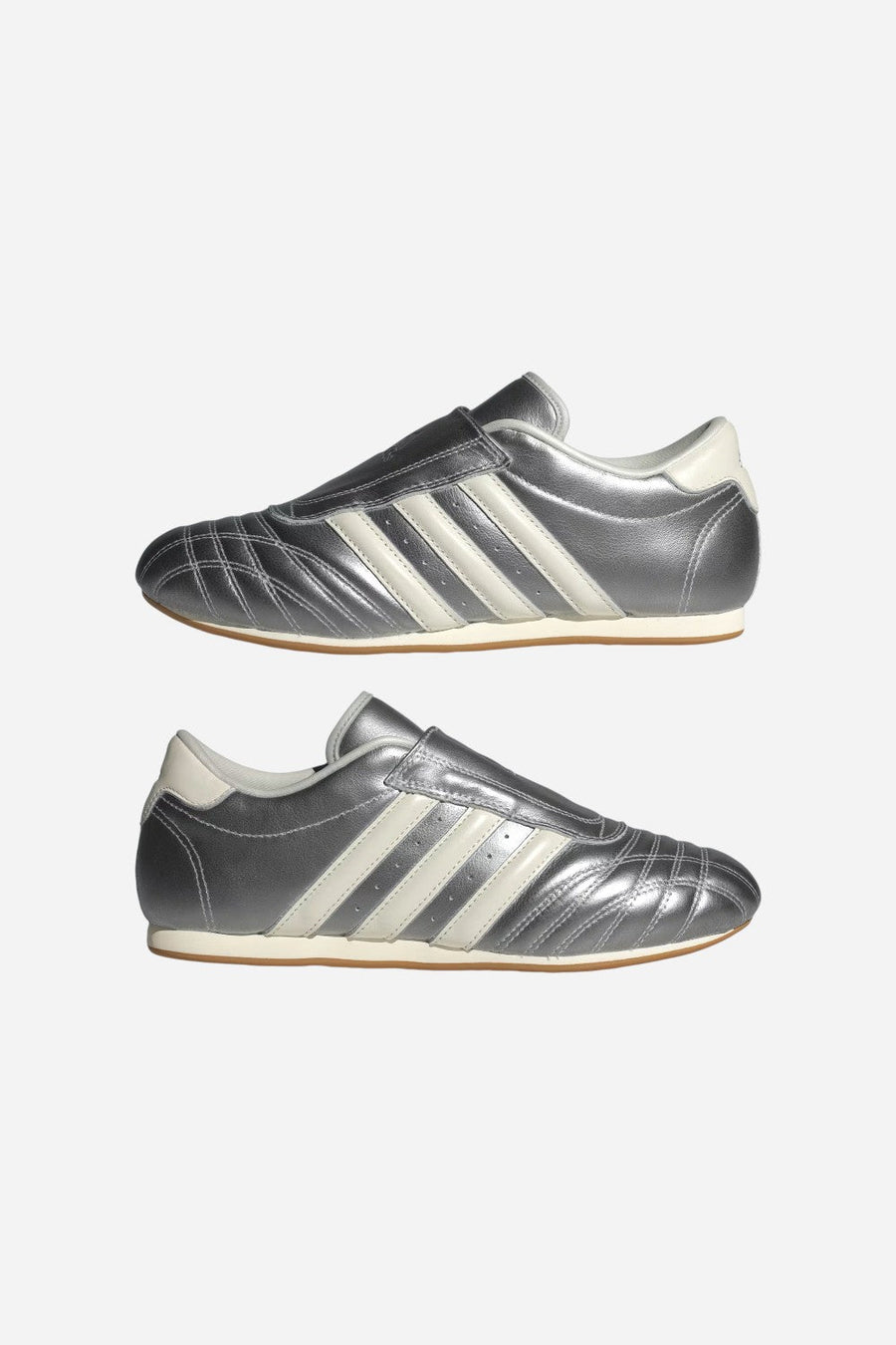 Adidas Taekwondo Shoes in Silver Metallic / Off White / Gum – alternate