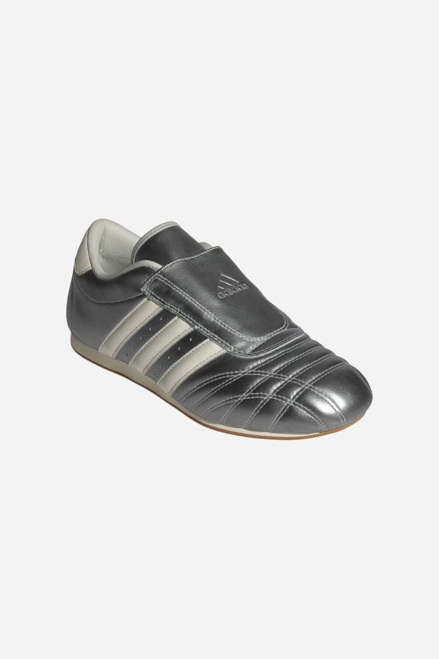 Adidas Taekwondo Shoes in Silver Metallic / Off White / Gum – detail
