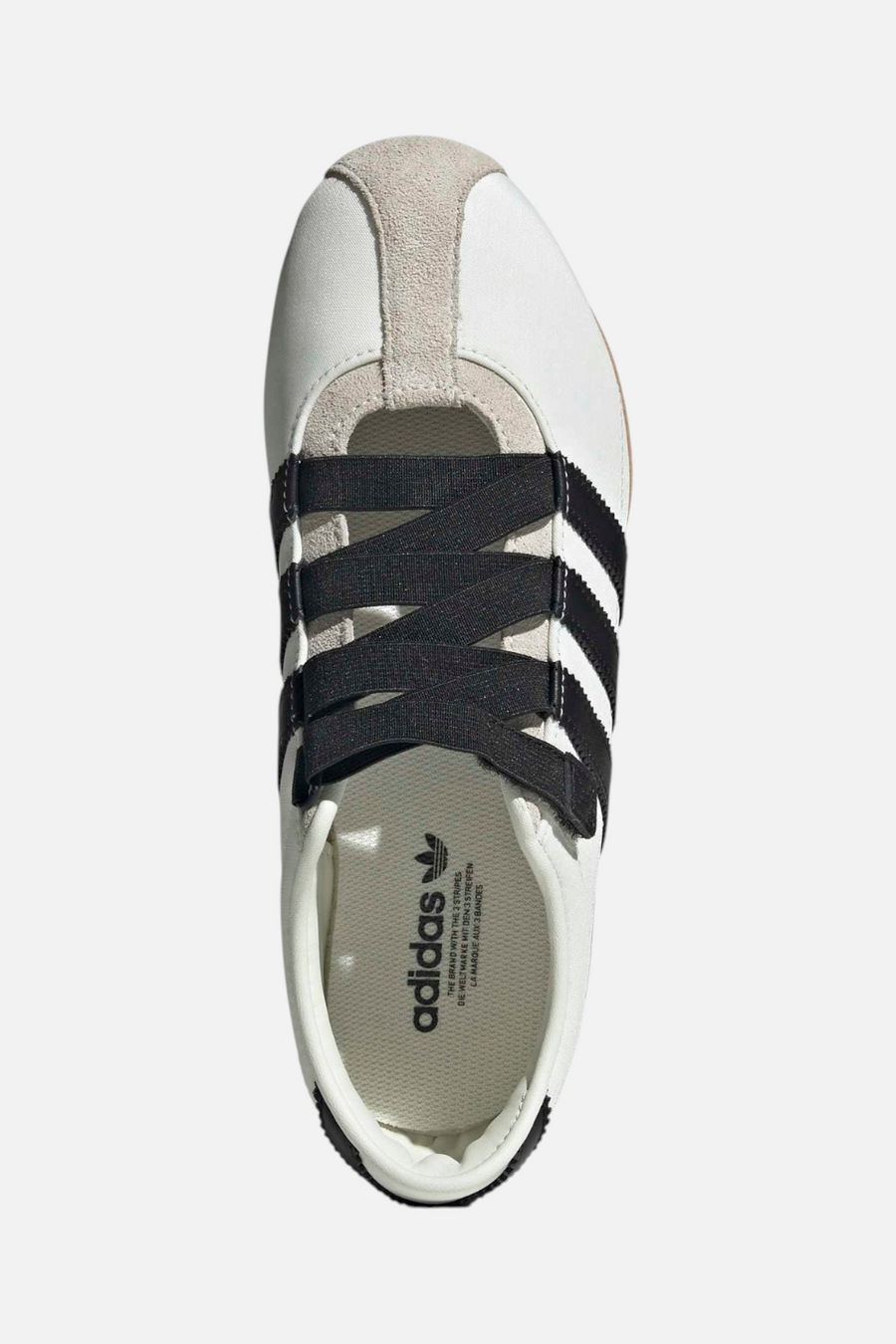Adidas Tokyo Mary Jane in Off White & Core Black – flat lay