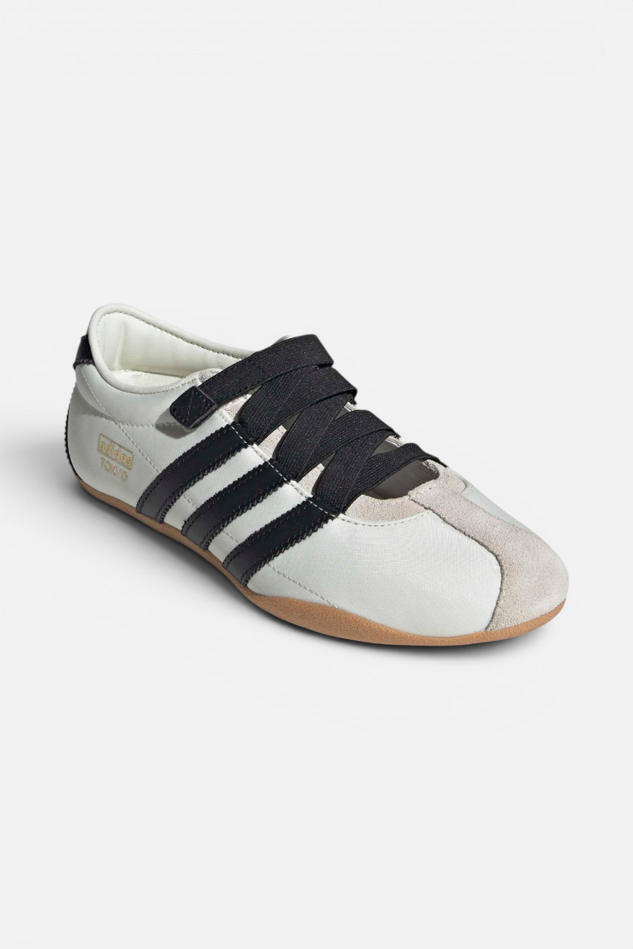 Adidas Tokyo Mary Jane in Off White & Core Black – front view