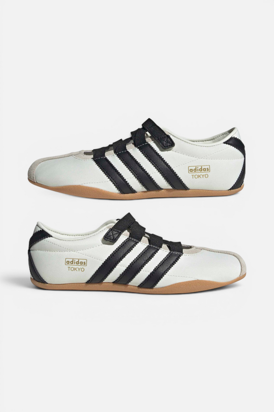 Adidas Tokyo Mary Jane in Off White & Core Black – side view