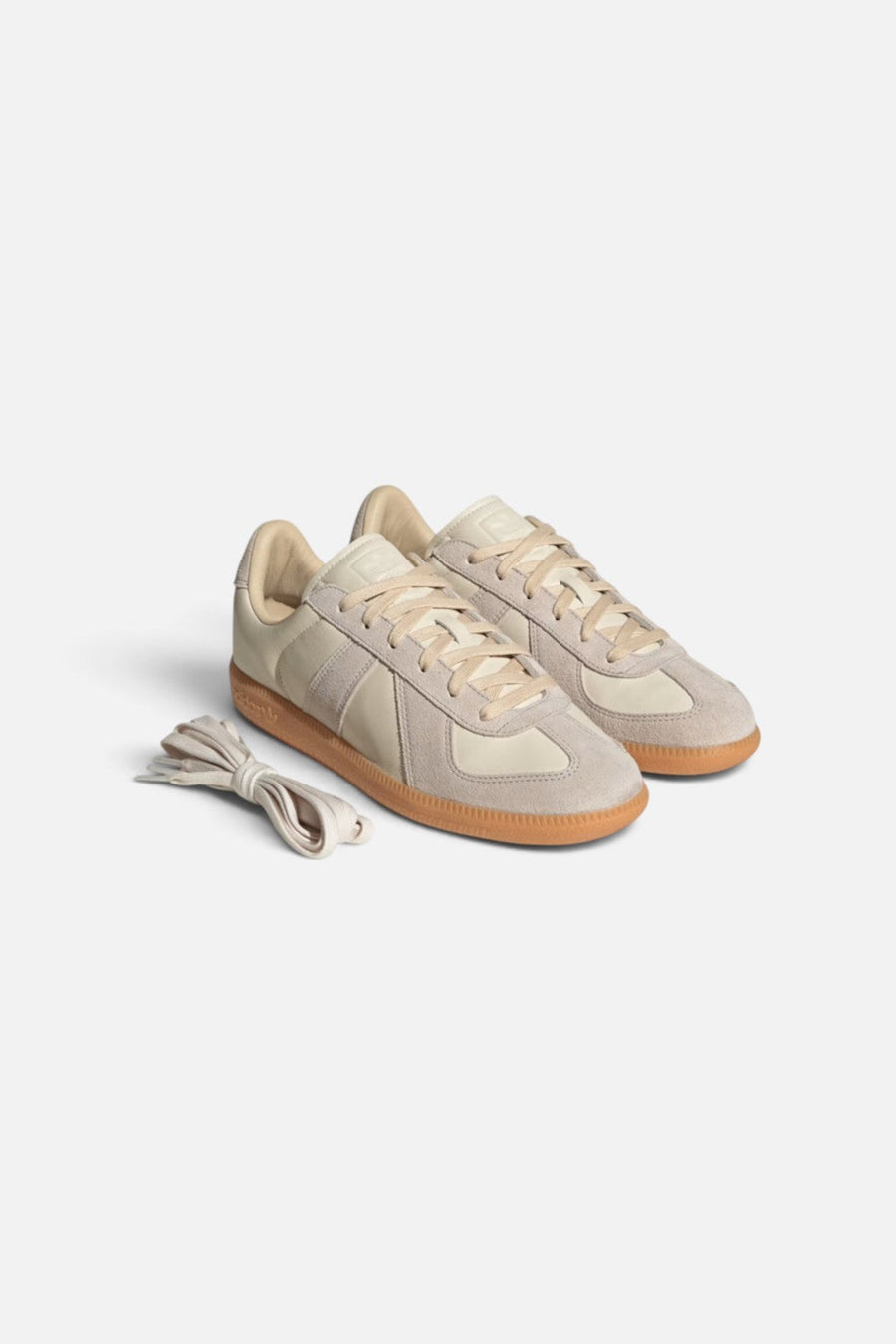 Adidas Unisex BW Army Sneaker in Chalk White, Clear Granite, and Gum – back view