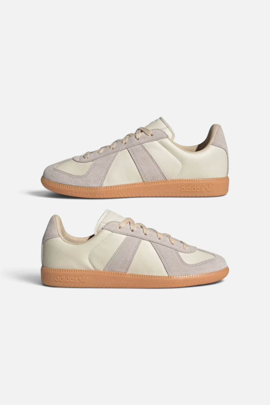 Adidas Unisex BW Army Sneaker in Chalk White, Clear Granite, and Gum – side view
