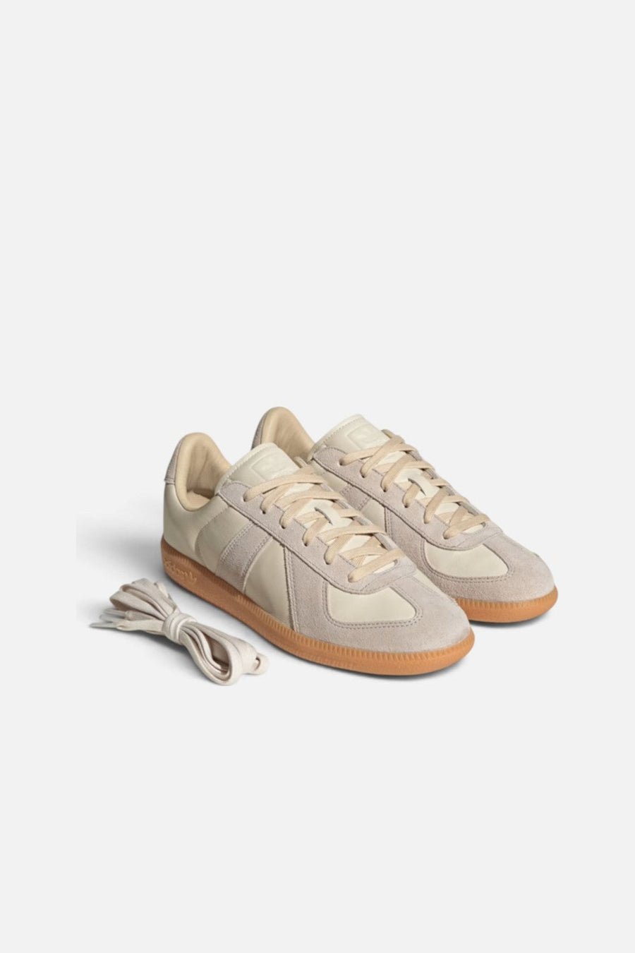 Adidas Unisex BW Army Sneaker in Chalk White, Clear Granite, and Gum – side view