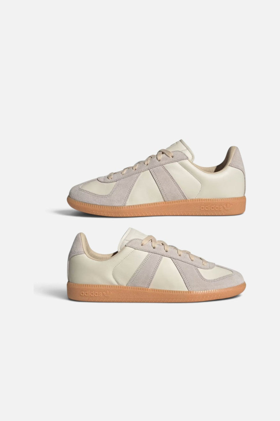 Adidas Unisex BW Army Sneaker in Chalk White, Clear Granite, and Gum – side view