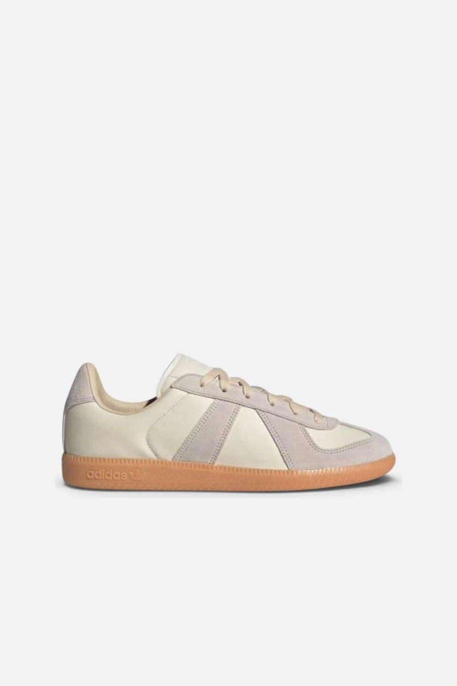 Adidas Unisex BW Army Sneaker in Chalk White, Clear Granite, and Gum – side view