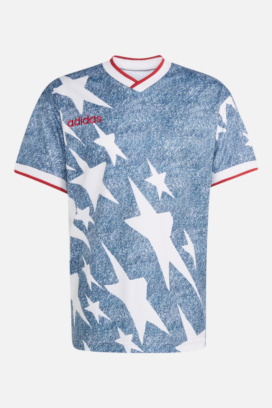 Adidas USA 94 Denim Graphic Jersey in White & Dark Blue – alternate
