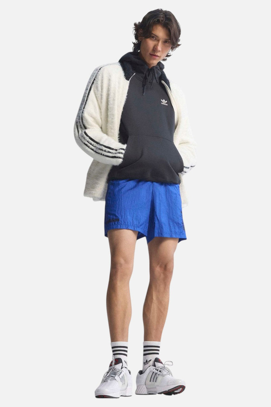 Adidas USA 94 Graphic Shorts in Royal Blue – back view