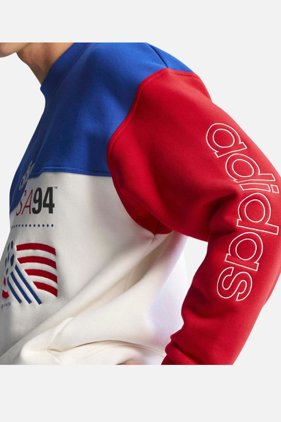 Adidas USA 94 Graphic Sweatshirt in Royal Blue & Cloud White – alternate