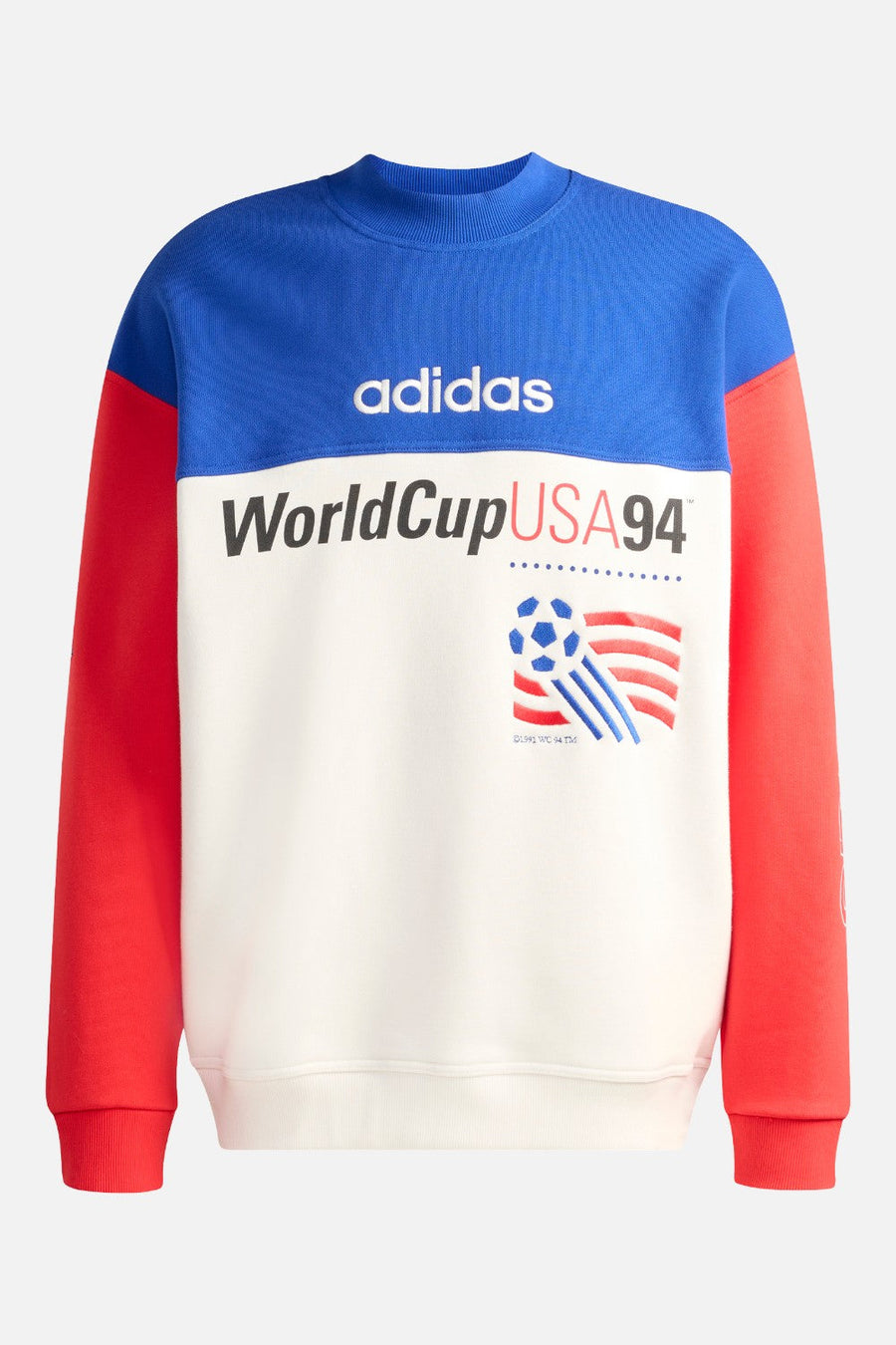 Adidas USA 94 Graphic Sweatshirt in Royal Blue & Cloud White – detail