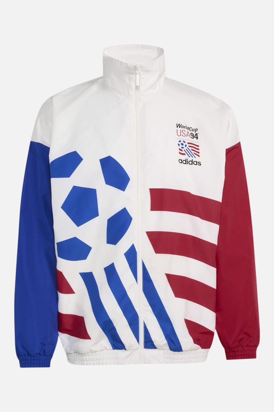 Adidas USA 94 Graphic Woven Track Jacket in Cloud White – detail