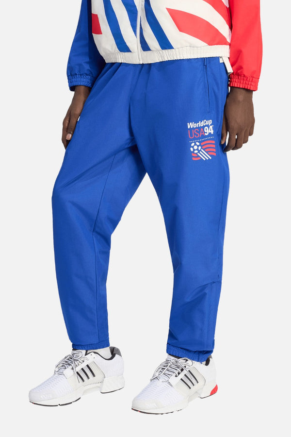 Adidas USA 94 Graphic Woven Track Pants in Royal Blue