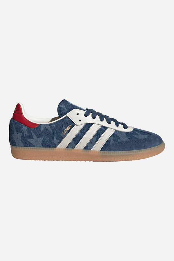 Adidas USA 94 Samba OG Sneakers in Night Marine, Core White & Burgundy