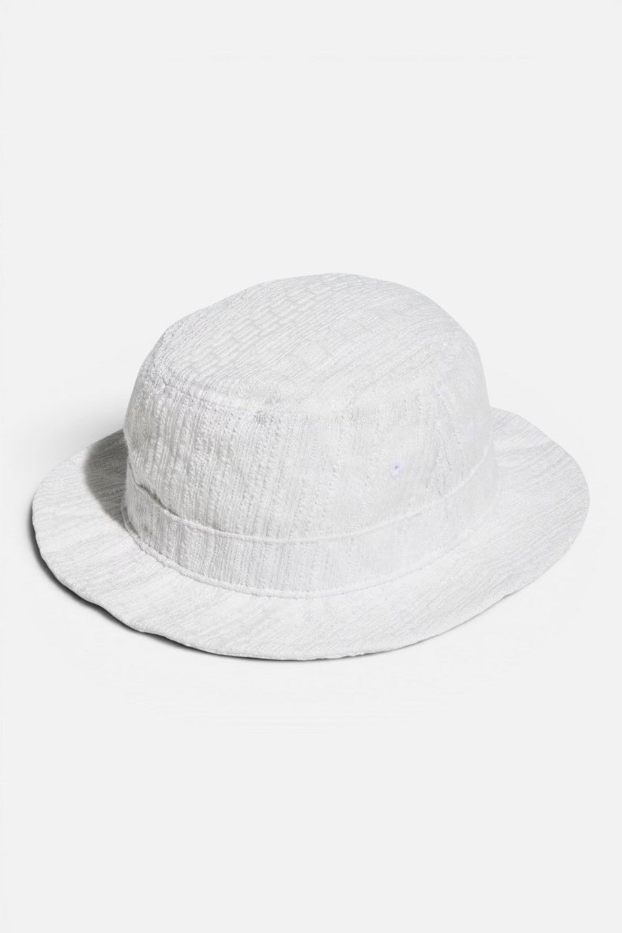Adidas Women's Boucle Bucket Hat in White – back view