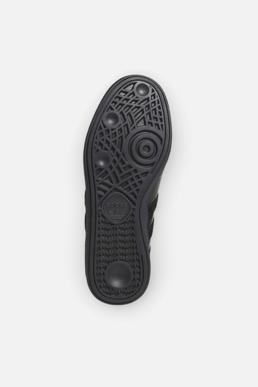 Adidas Women's Handball Spezial Loafer in Core Black and Gold Metallic – sole view