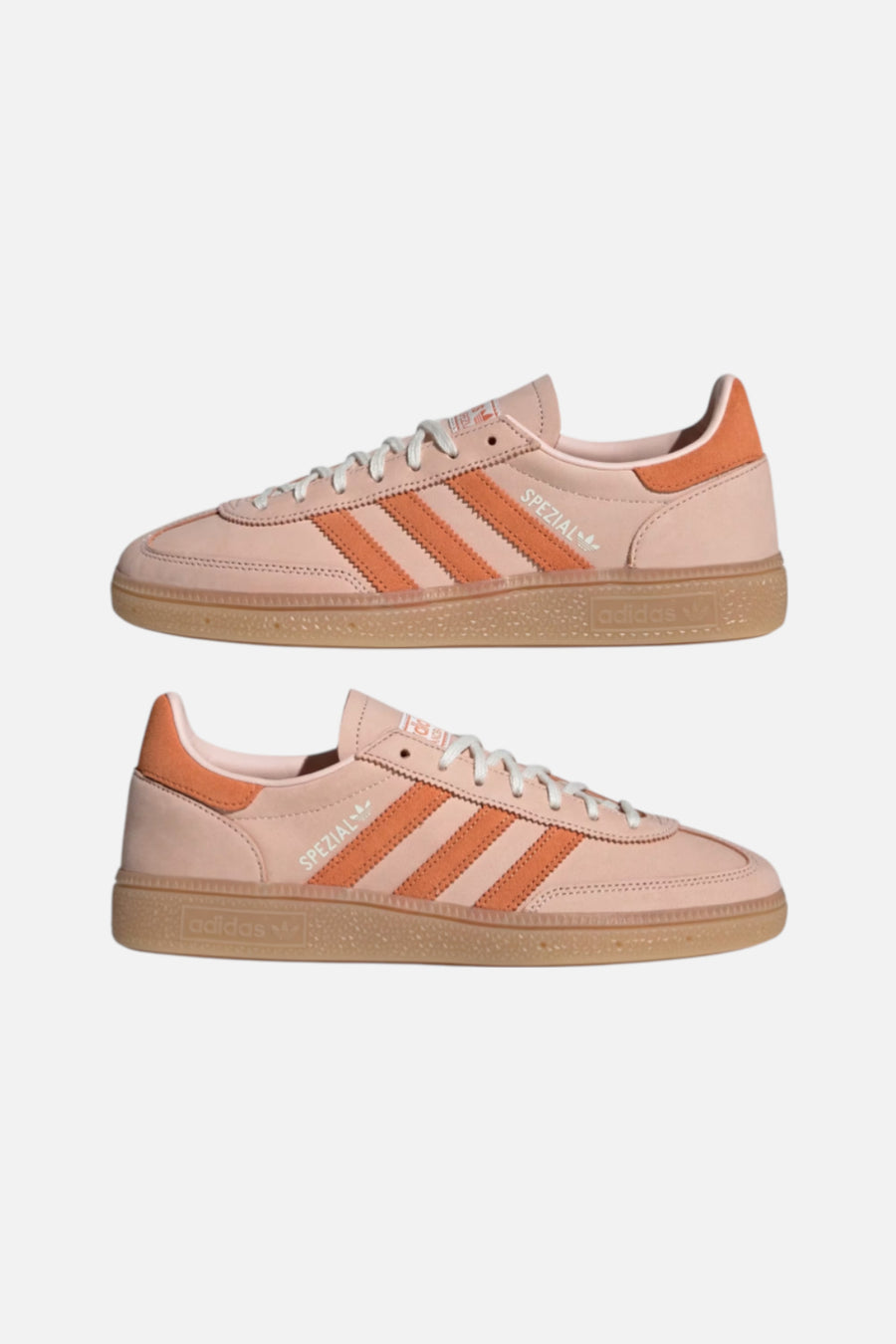 Adidas Women's Handball Spezial Sneaker in Blush Pink & Dusky Orange – pair