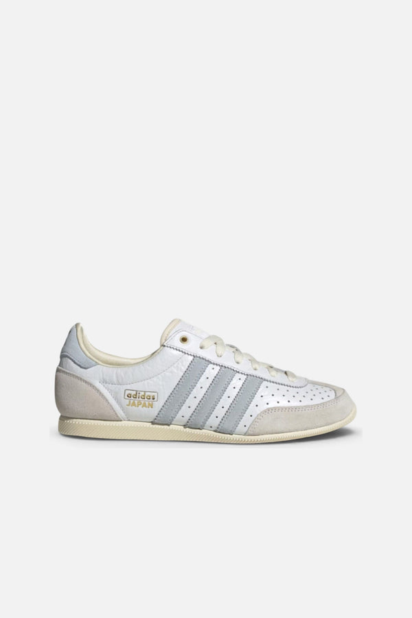 Adidas Women's Japan Sneaker in White, Sky, & Gold Metallic