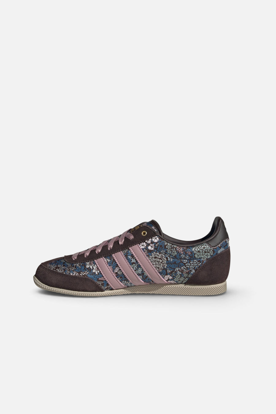 Adidas Women's Japan x Liberty London in Aurora Coffee, Magic Mauve, and Khaki Three – side view