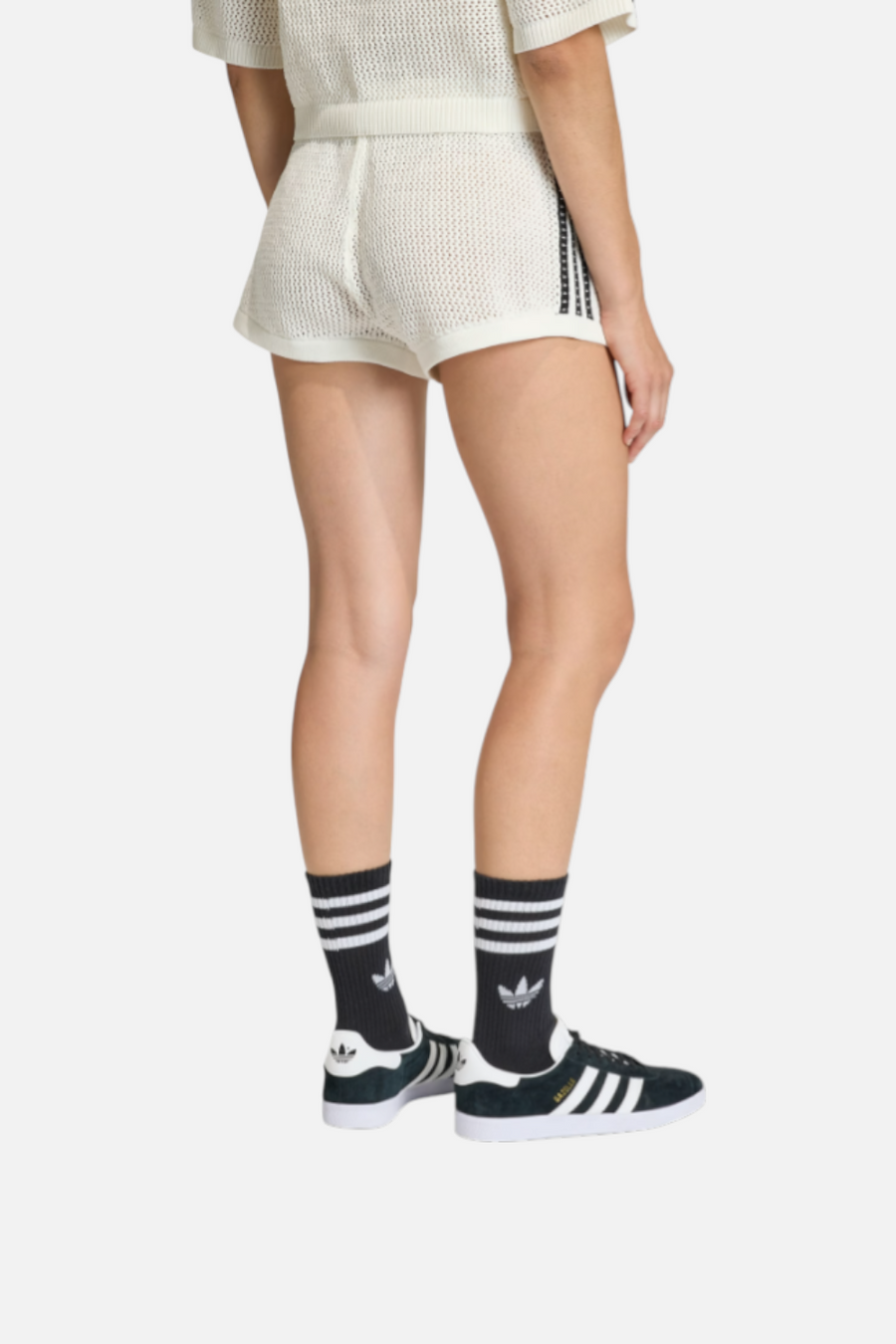 Adidas Women's Knitted Crochet Shorts – detail
