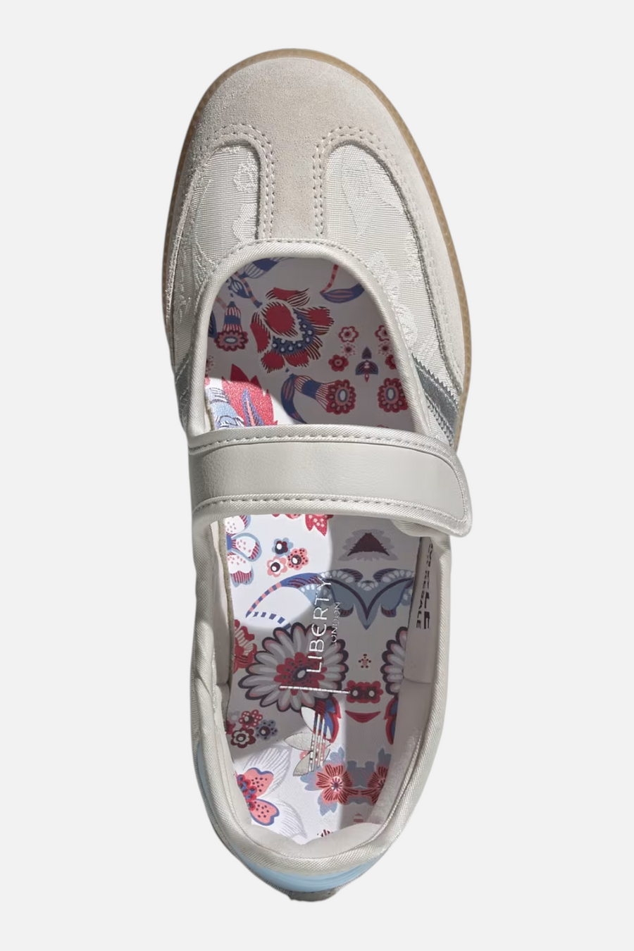 Adidas Women's Liberty London Samba Jane in Chalk Pearl – detail
