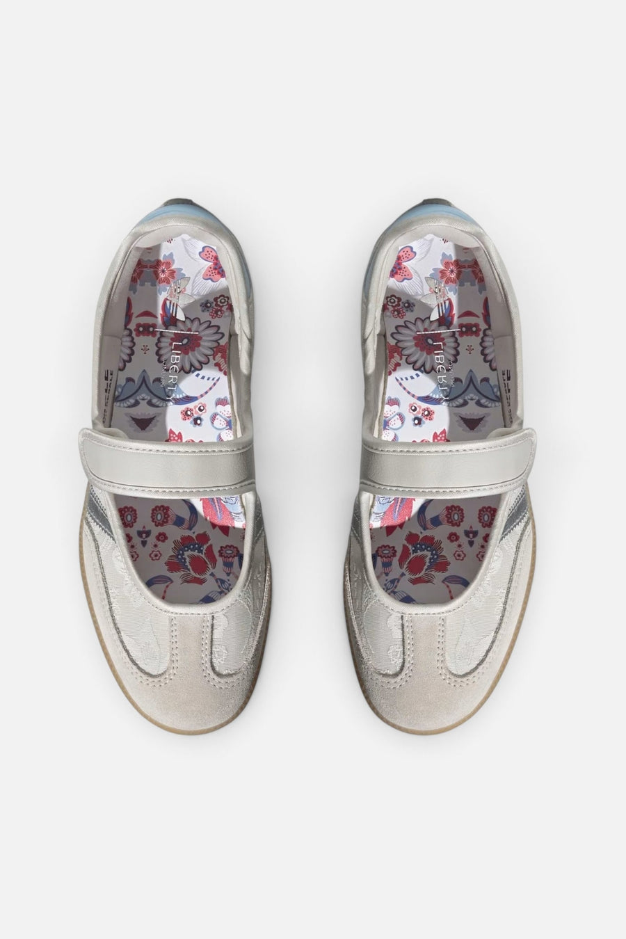 Adidas Women's Liberty London Samba Jane in Chalk Pearl – top view