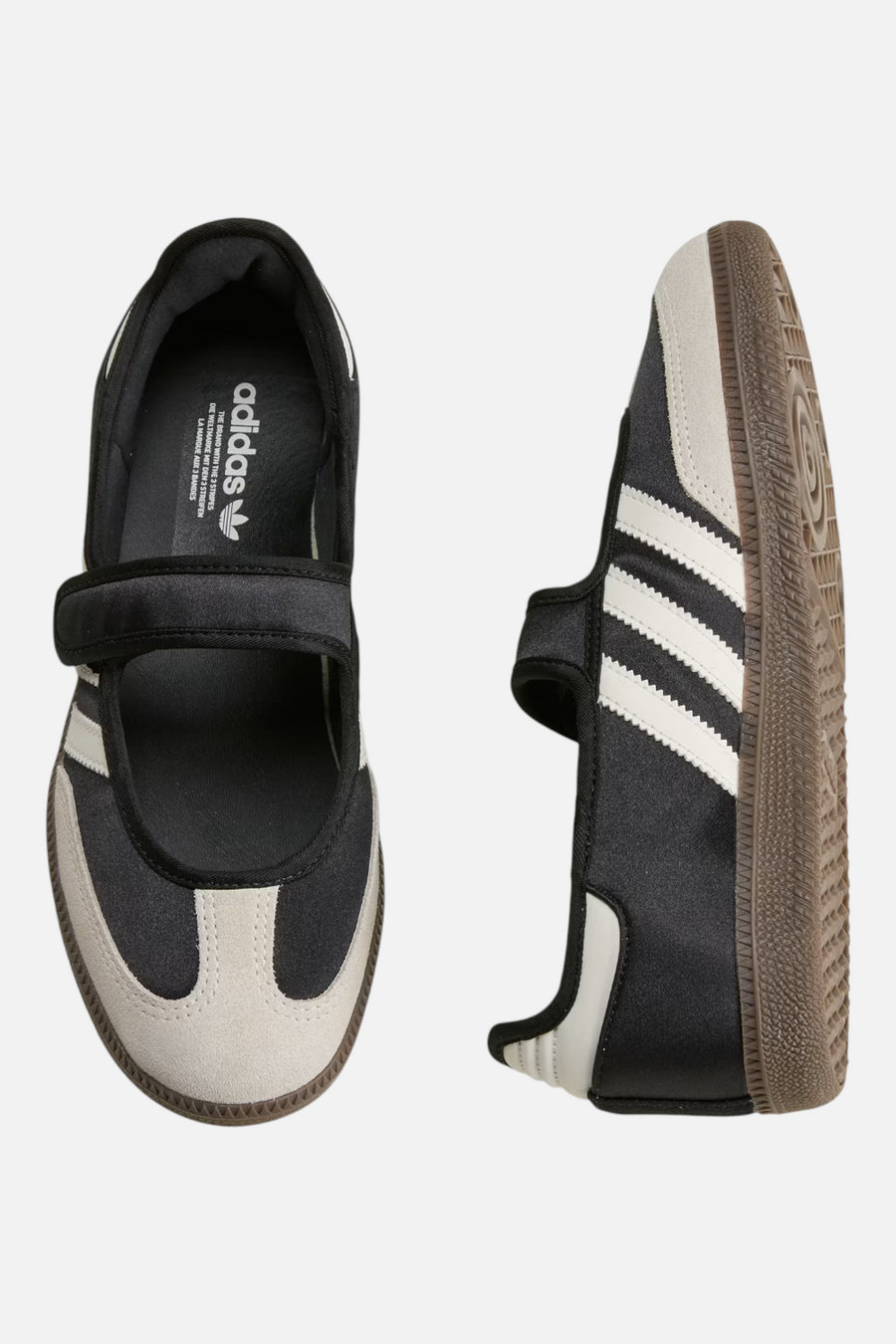 Adidas Women's Samba Jane in Core Black and Off White – side view