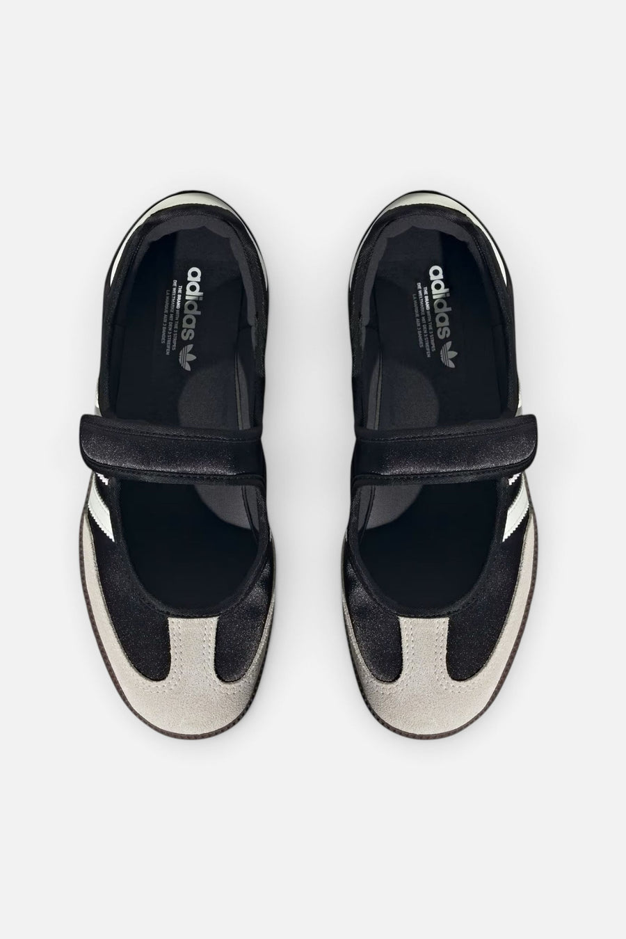 Adidas Women's Samba Jane in Core Black and Off White – top view