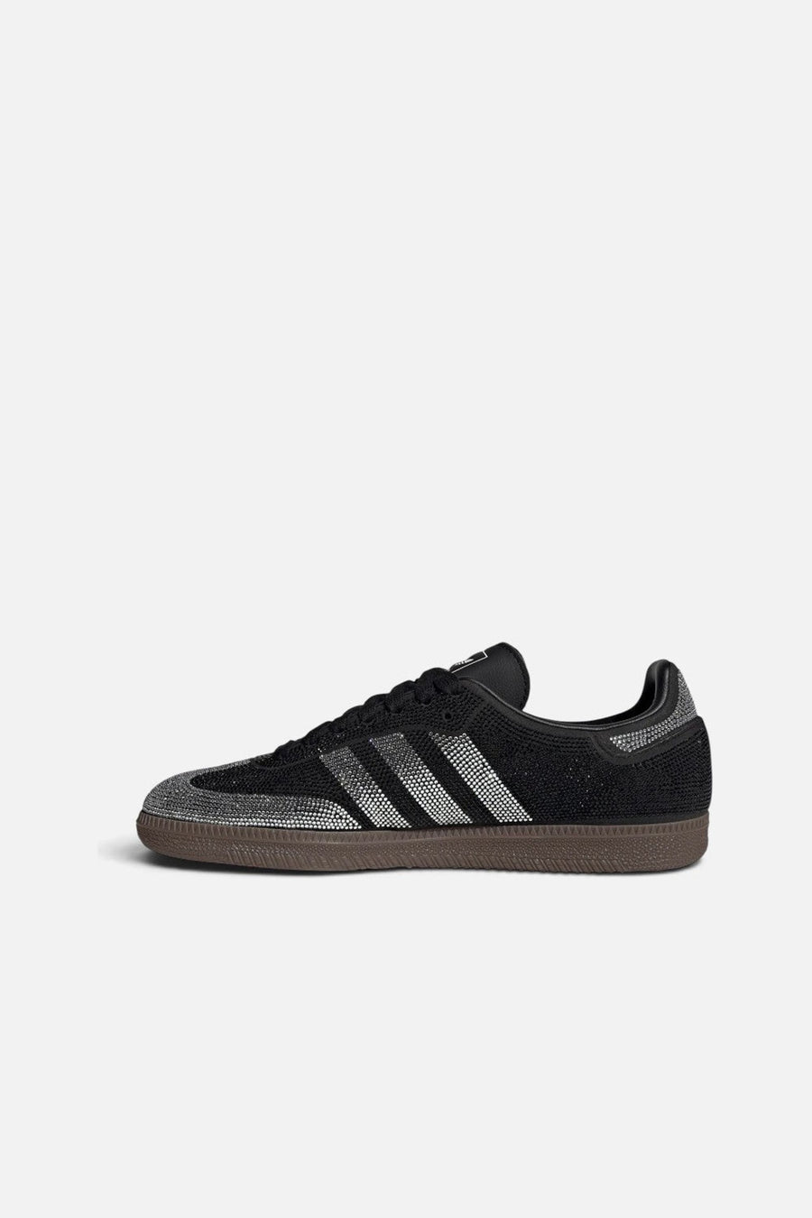 Adidas Women's Samba OG Crystal Embellished Sneaker in Core Black & Core White – side view