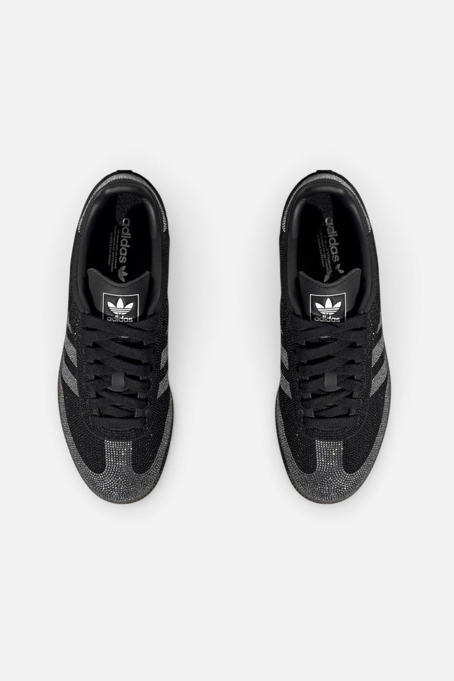 Adidas Women's Samba OG Crystal Embellished Sneaker in Core Black & Core White – side view