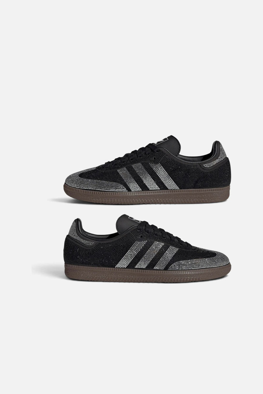 Adidas Women's Samba OG Crystal Embellished Sneaker in Core Black & Core White – side view