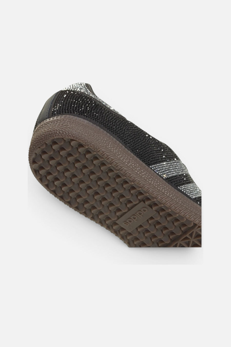 Adidas Women's Samba OG Crystal Embellished Sneaker in Core Black & Core White – side view
