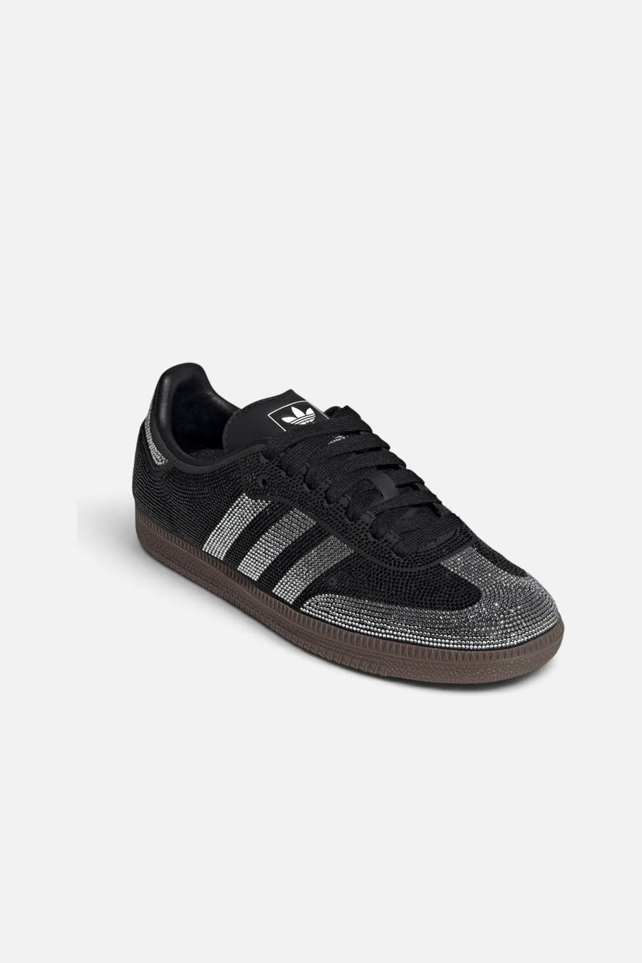 Adidas Women's Samba OG Crystal Embellished Sneaker in Core Black & Core White – side view