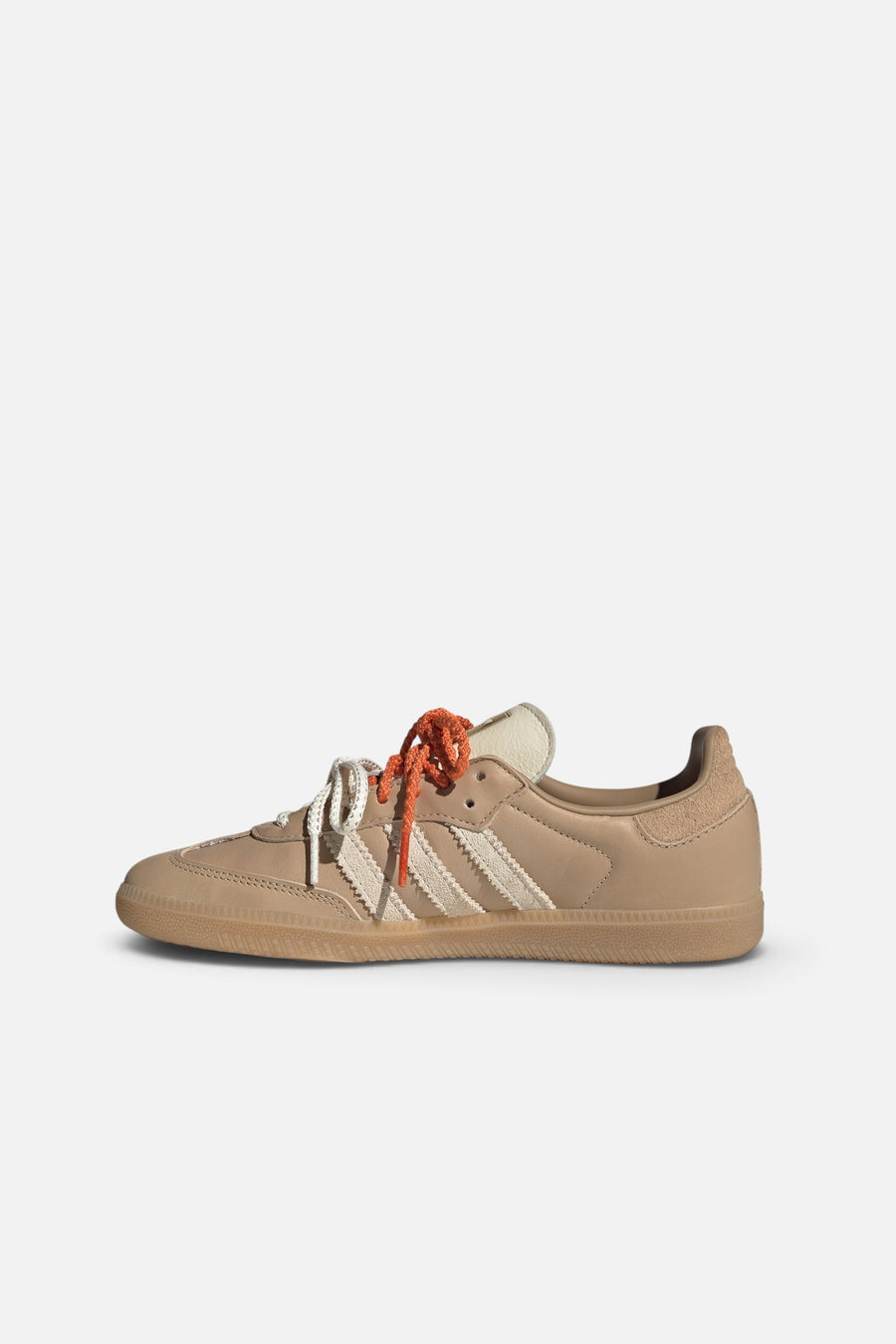 Adidas Women's Samba OG in Magic Beige, Cream White, and Cardboard – side view