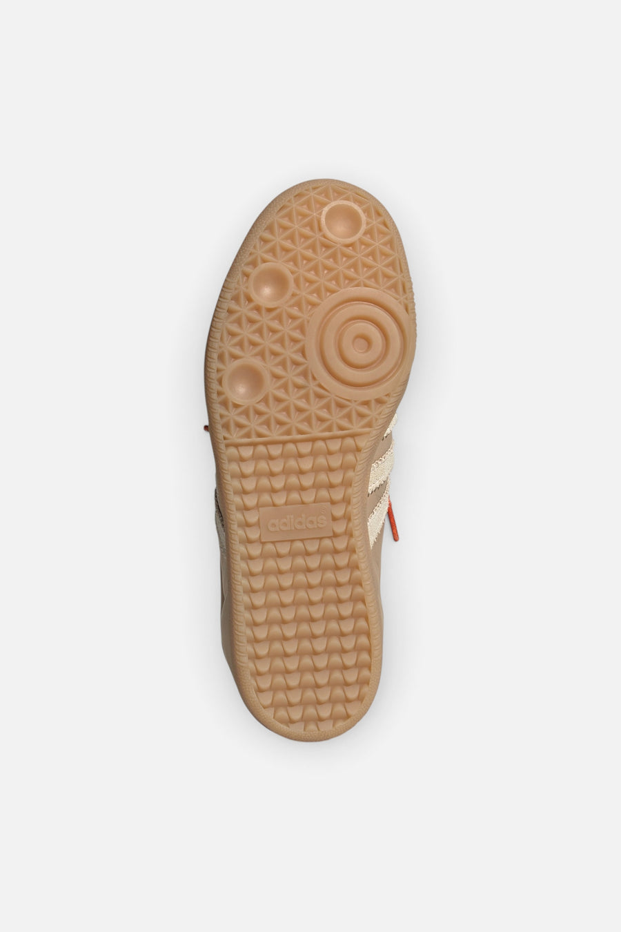 Adidas Women's Samba OG in Magic Beige, Cream White, and Cardboard – sole view