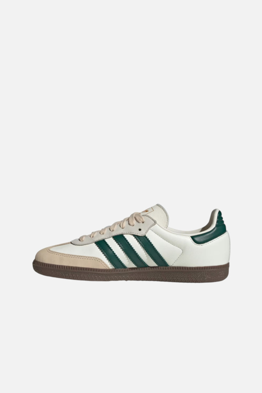 Adidas Women's Samba Og in Off White & Green – side view