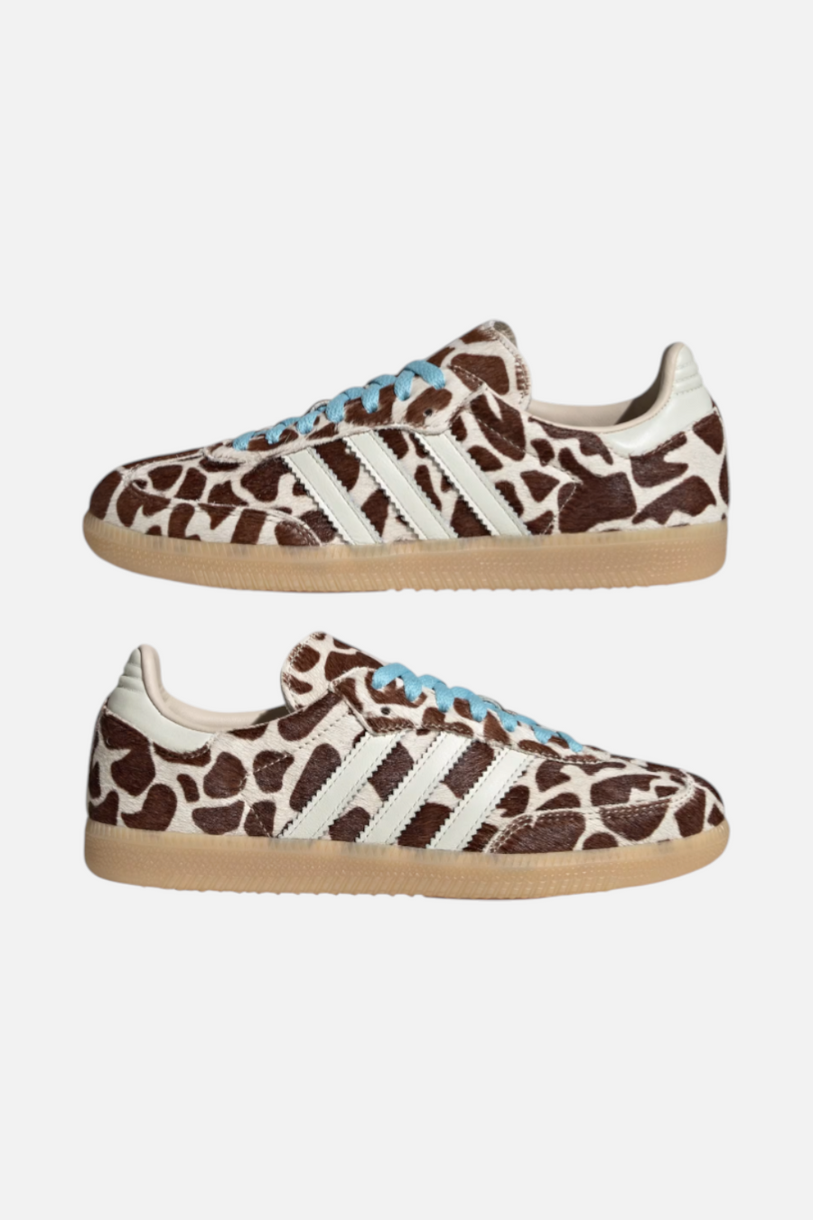 Adidas Women's Samba OG Sneaker in Crystal Linen & Ivory – flat lay
