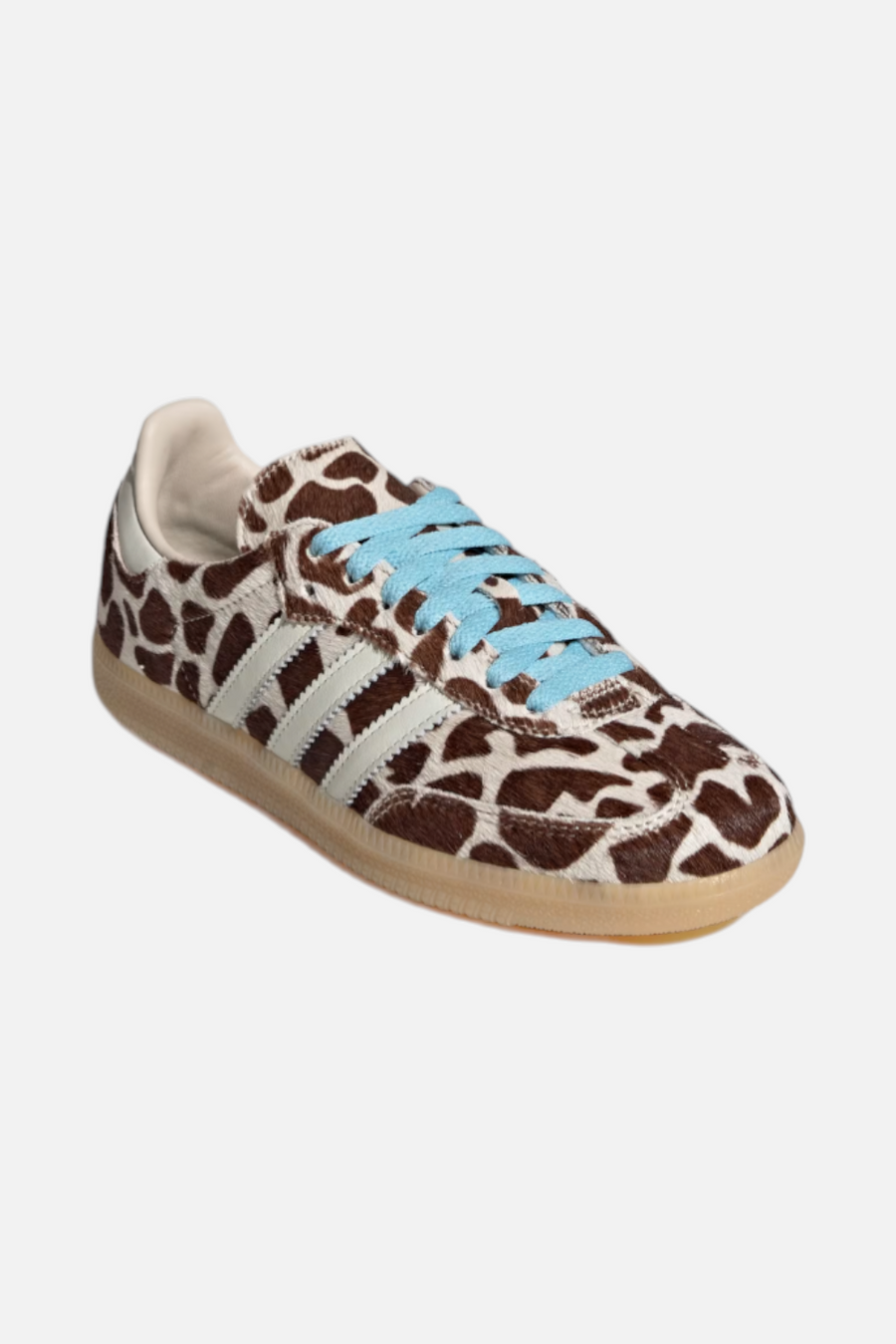 Adidas Women's Samba OG Sneaker in Crystal Linen & Ivory – side view