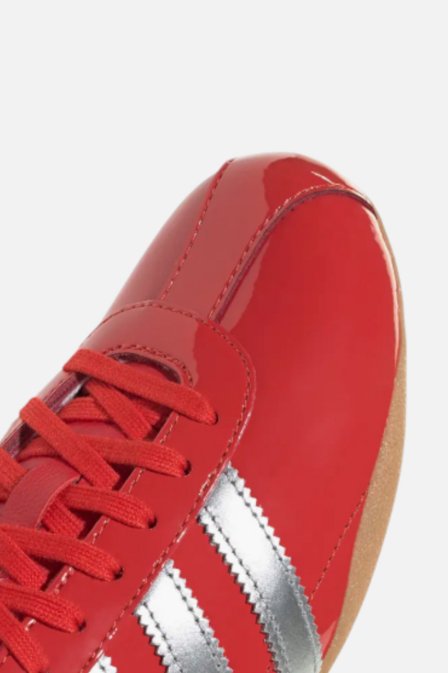 Adidas Women's Tokyo Low Top Suede Sneaker in Red & Silver – alternate