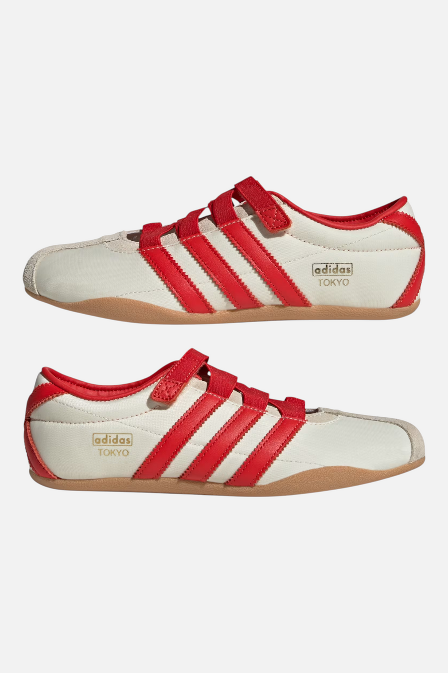 Adidas Women's Tokyo Mary Jane Sneakers in Cream White and Red – alternate