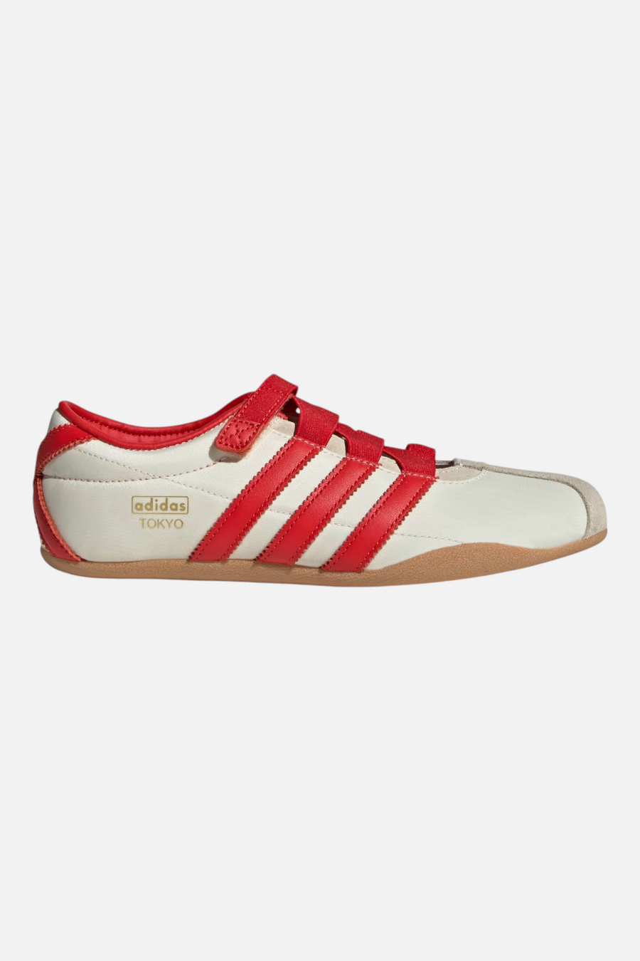 Adidas Women's Tokyo Mary Jane Sneakers in Cream White and Red – back view