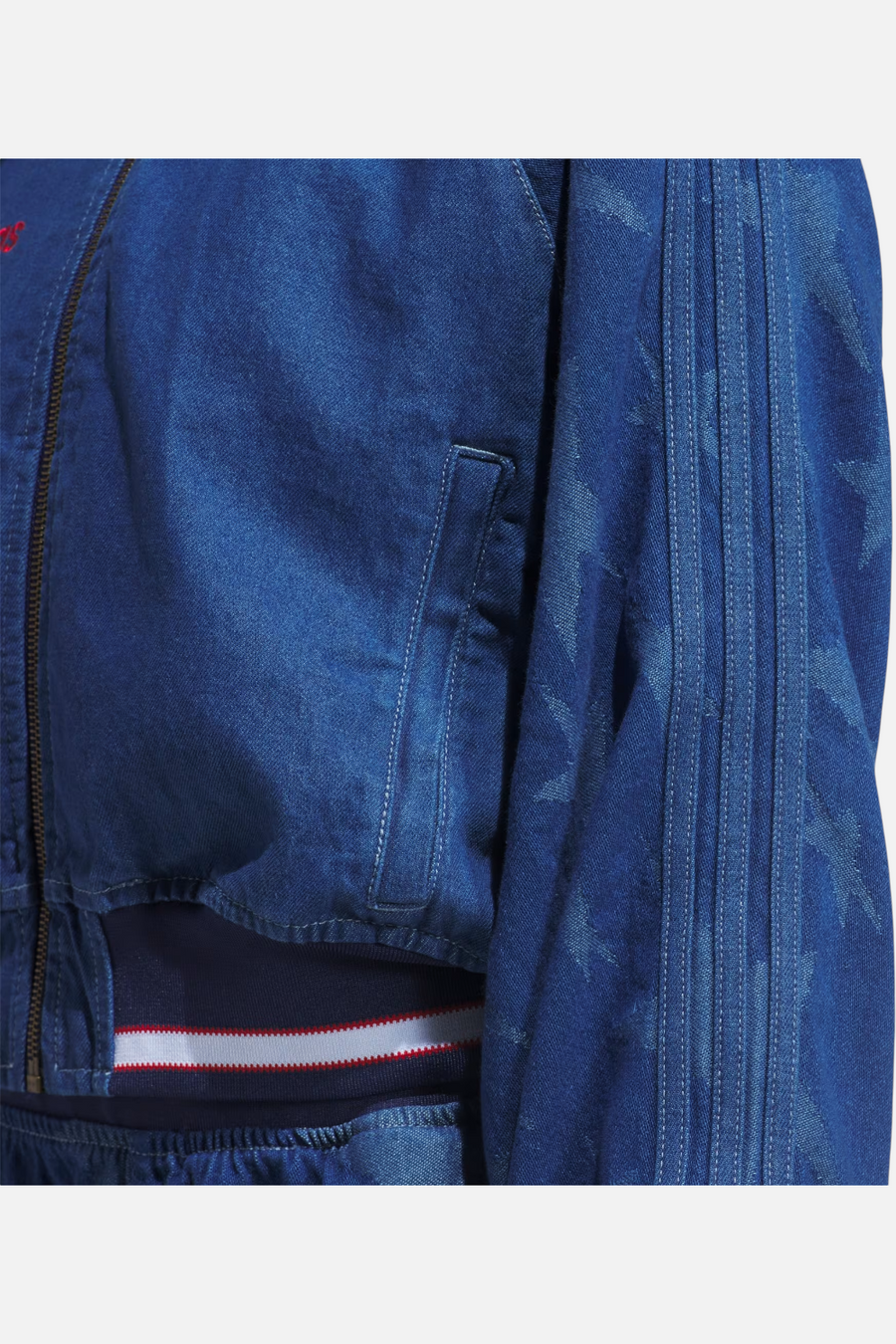 Adidas Women's USA 94 Denim Varsity Bomber Jacket – alternate