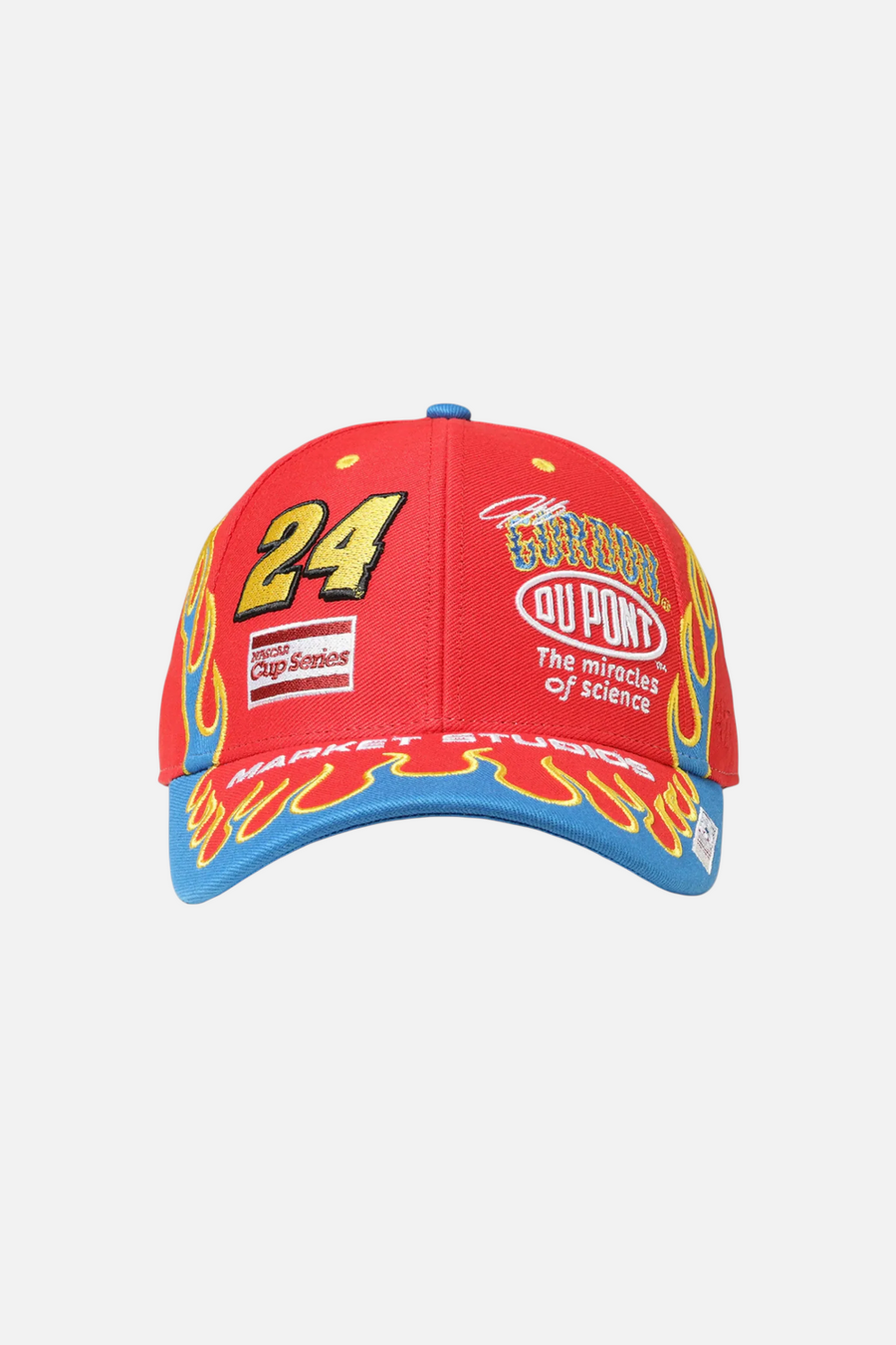 After Market Flames 47 MVP Snapback in Torch Red – front view