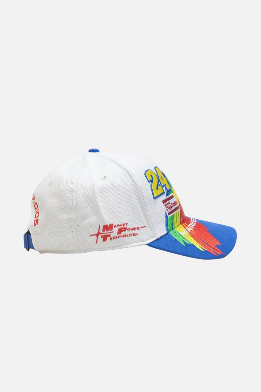 After Market Inc Rainbow 47 MVP Snapback in White & Rainbow – back view