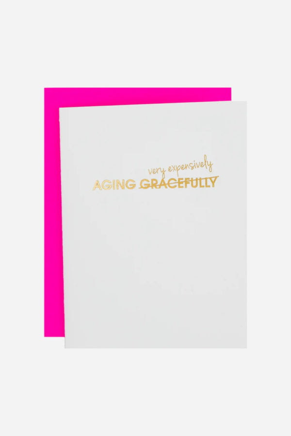Aging Gracefully - Letterpress Card